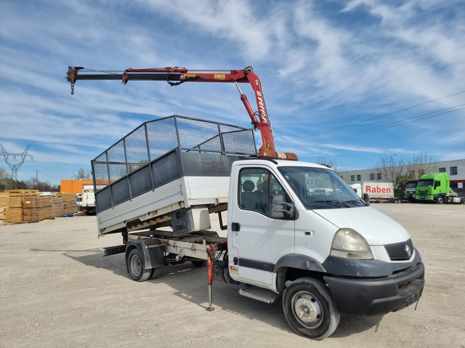 自卸车 Renault Mascott 160 dxi Ferrari 530 Crane, Tipper  - 6,5t