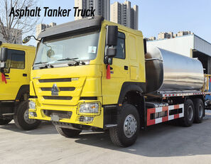 新加油车 Sinotruk Howo 400HP Road Construction Asphalt Tanker Truck for Sale in Ghana