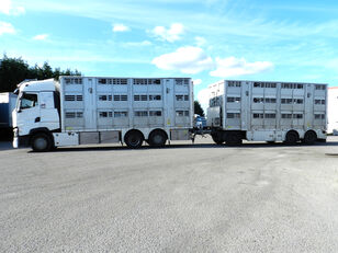 牲畜运输车 Renault T520 + 牲畜运输拖车