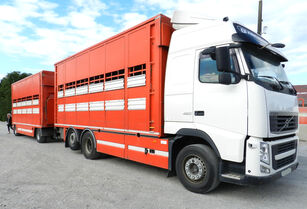 牲畜运输车 Volvo FH 460 + 牲畜运输拖车