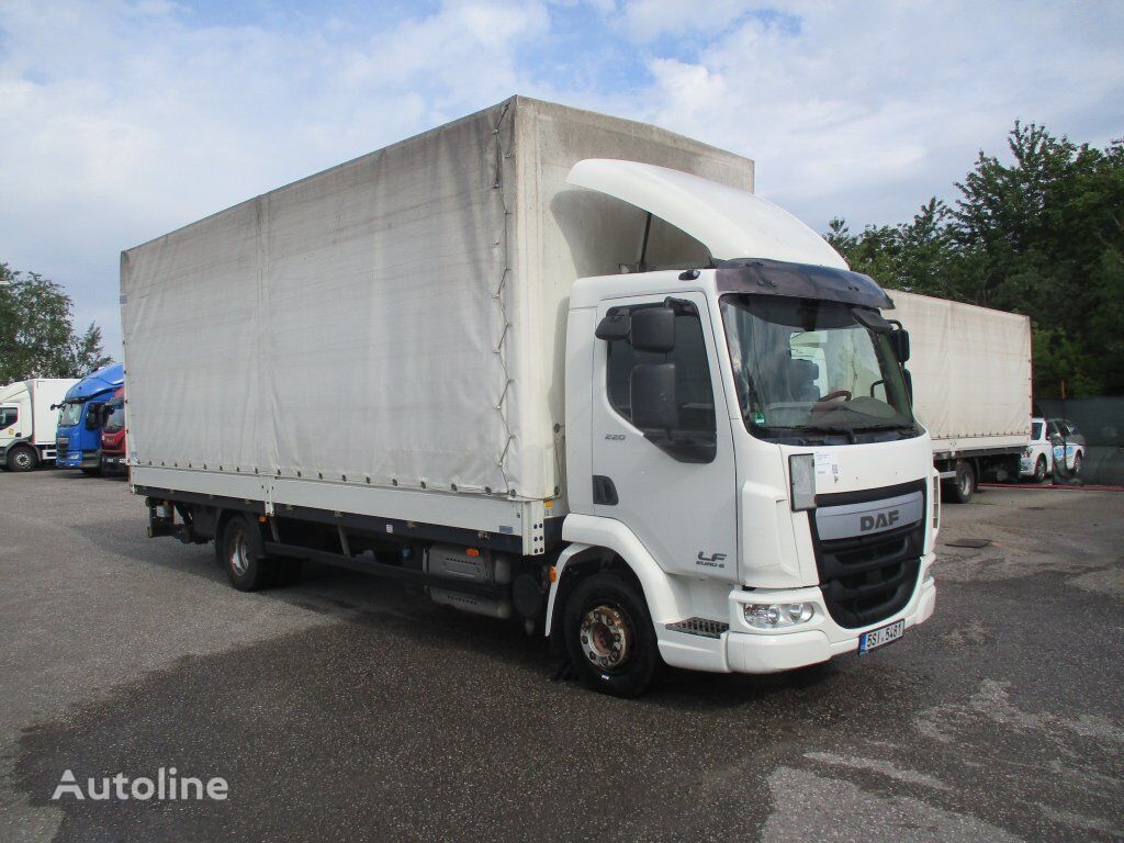 带防水布卡车 DAF LF 12.220, HC,  17 palet