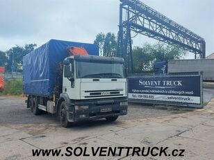 带防水布卡车 IVECO EuroTech 260E27,Euro 3,Hydraulická ruka Panoba