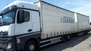 侧帘货车 MERCEDES-BENZ ACTROS 2542 (6x2) + Wecon trailer - Double decker + 带侧帘拖车