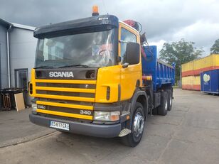自卸车 SCANIA 114c Wywrotka + HDS HMF 1253K2, 2003rok, 6x4
