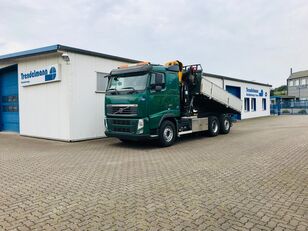 平板卡车 VOLVO FH 13 460 6x2 E 5 Kipper-Tipper Effer-Kran-Crane 305-11/65 hi Fa