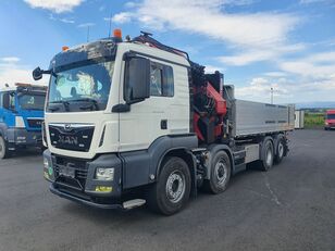 平台式运输车 MAN TGS 35.500 8x4 Lenk/Liftachse HMF 5020 + JIP
