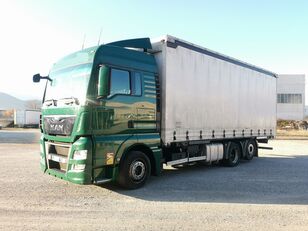 带防水布卡车 MAN TGX 26.360 Euro 6- Scarrabile + 5 casse + 带防水布拖车