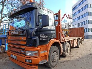 拖吊车 SCANIA P114 plošina s nájezdovou rampou + 平板拖车